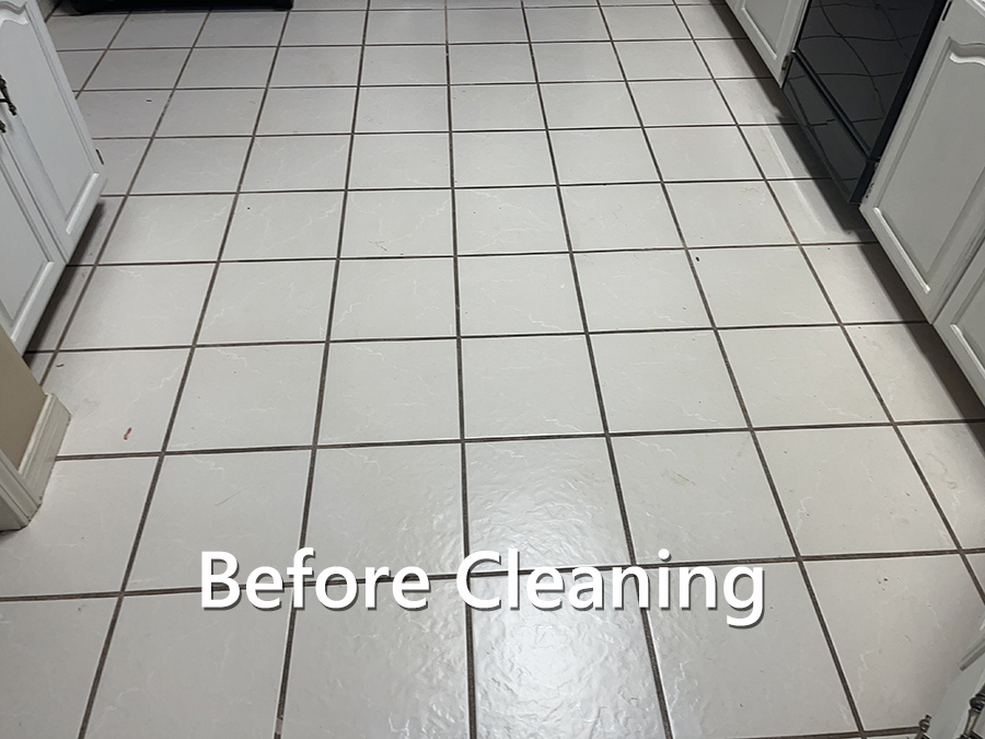grout-before-cleaning-1 Before grout cleaning and grout recoloring